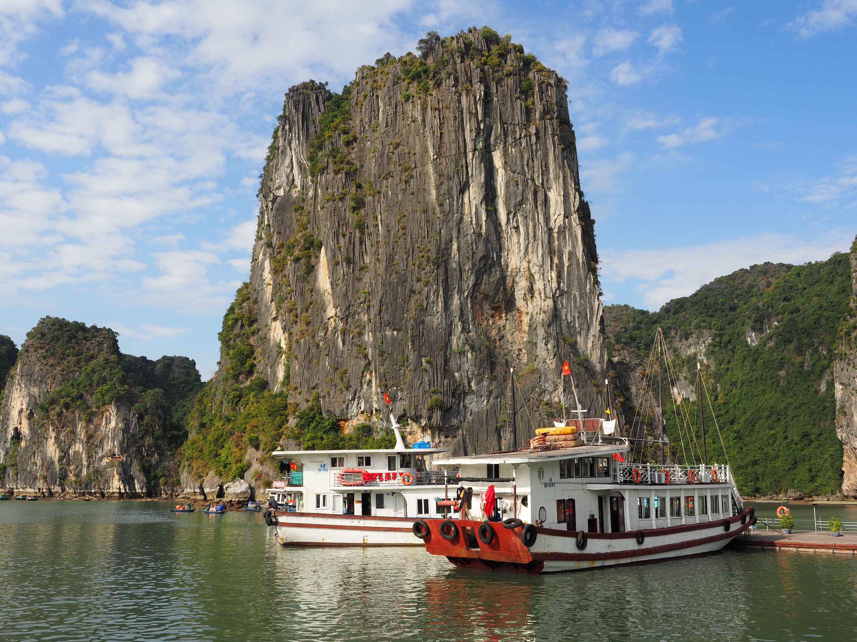Halong Bay Featuring a Boat